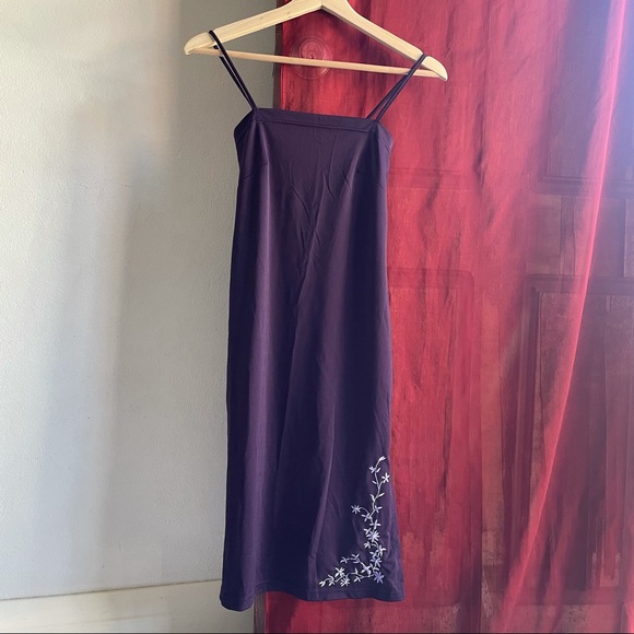 Classic Y2K purple mini dress size 6-8 - Picture 3 of 5